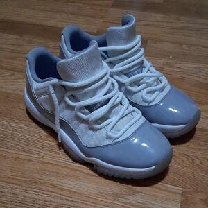 Stylish White and Gray Sneakers